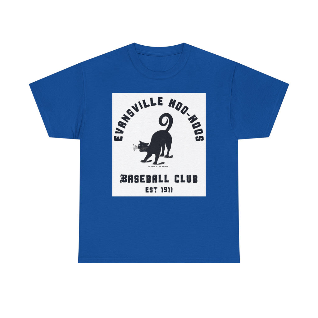 Evansville Hoo-Hoos 1911 Vintage Cat Baseball Tee
