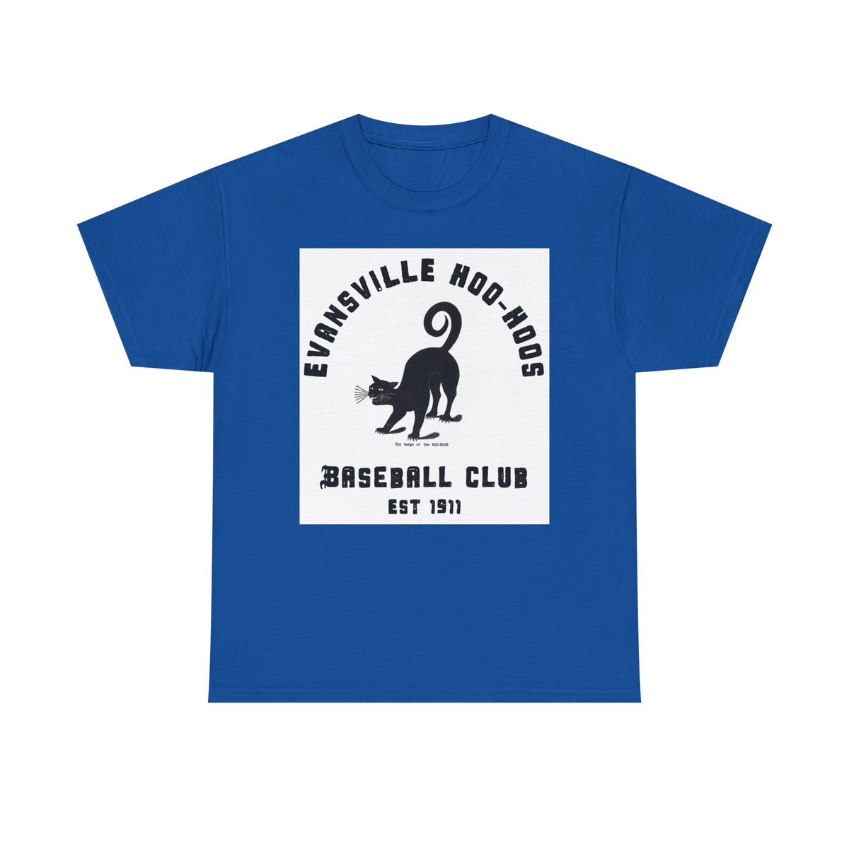 Evansville Hoo-Hoos 1911 Vintage Cat Baseball Tee