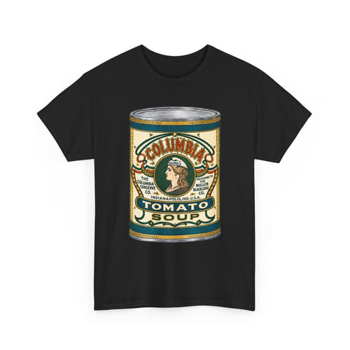 Columbia Tomato Soup Can T-Shirt…Indianapolis 1904 Ad