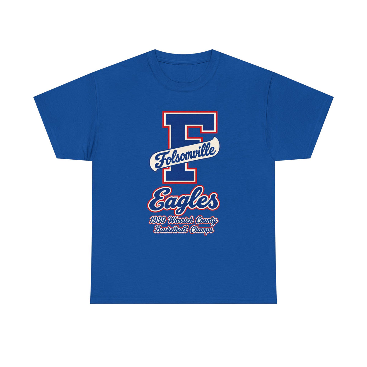 Folsomville High School Eagles Basketball Team Logo T-Shirt