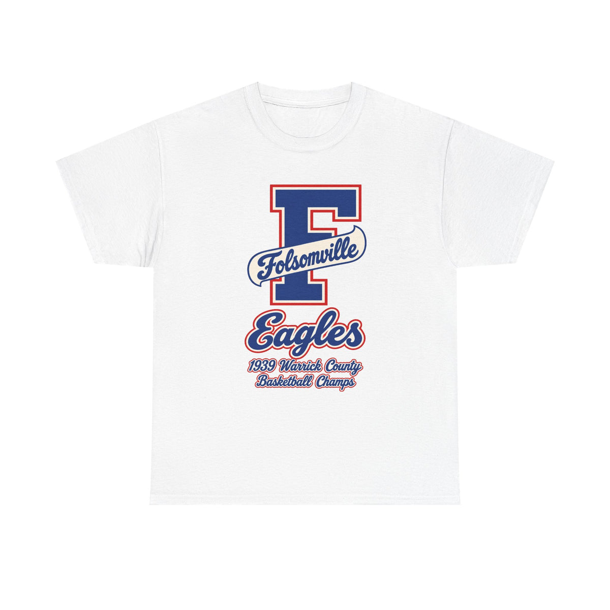 Folsomville High School Eagles Basketball Team Logo T-Shirt