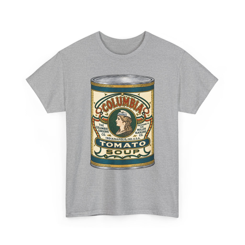 Columbia Tomato Soup Can T-Shirt…Indianapolis 1904 Ad