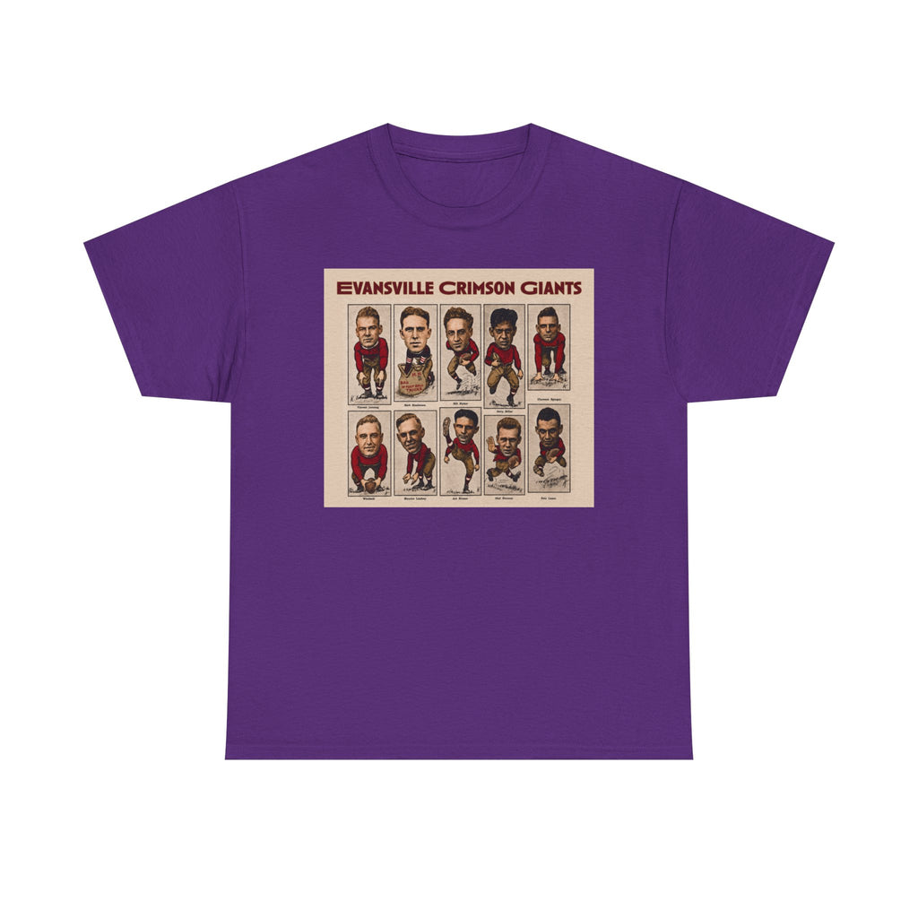 Evansville Crimson Giants Vintage Football Player Card Tee
