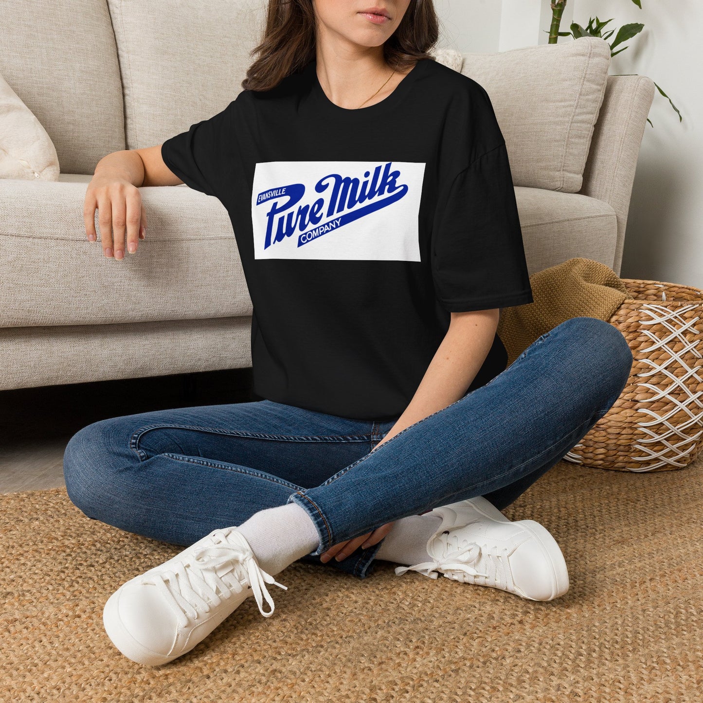 Pure Milk Company Retro Tee — Vintage Evansville Dairy Logo T-Shirt