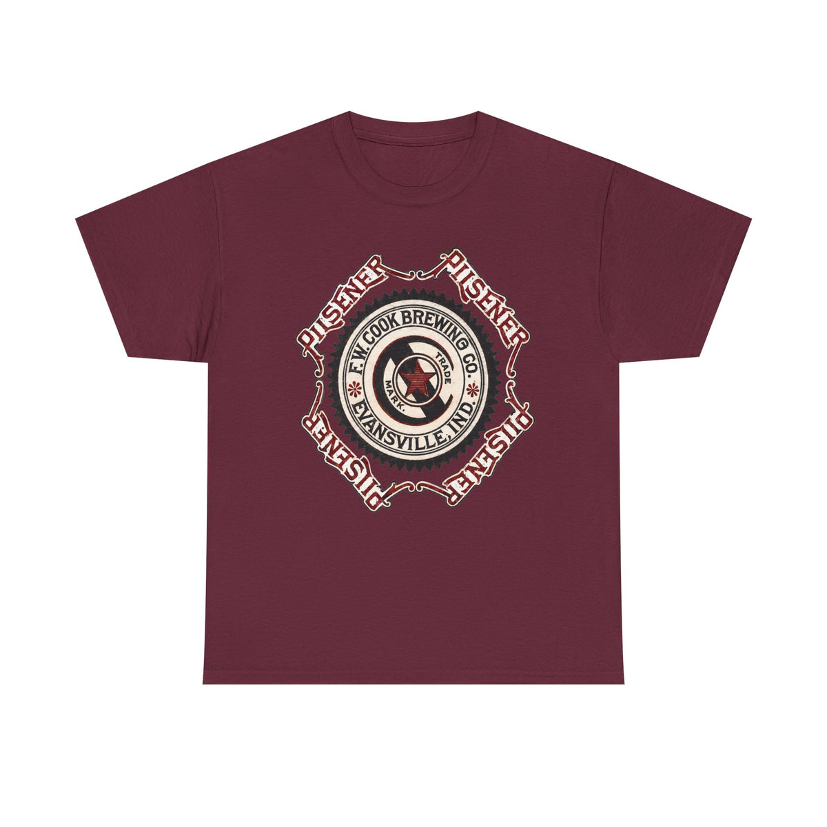 Cook Brewery 1889 Logo Tee — Evansville Beer T‑Shirt