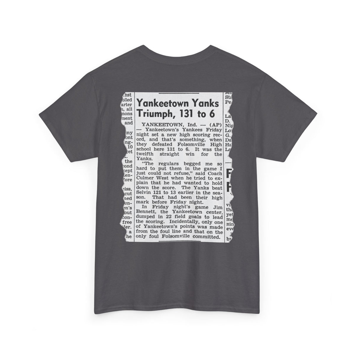 Yankeetown Yanks High School Basketball T-Shirt