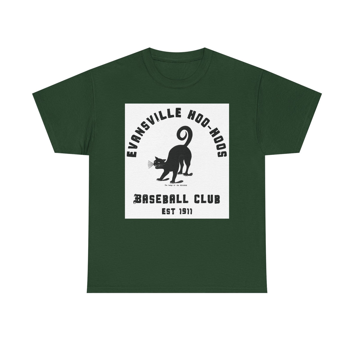Evansville Hoo-Hoos 1911 Vintage Cat Baseball Tee