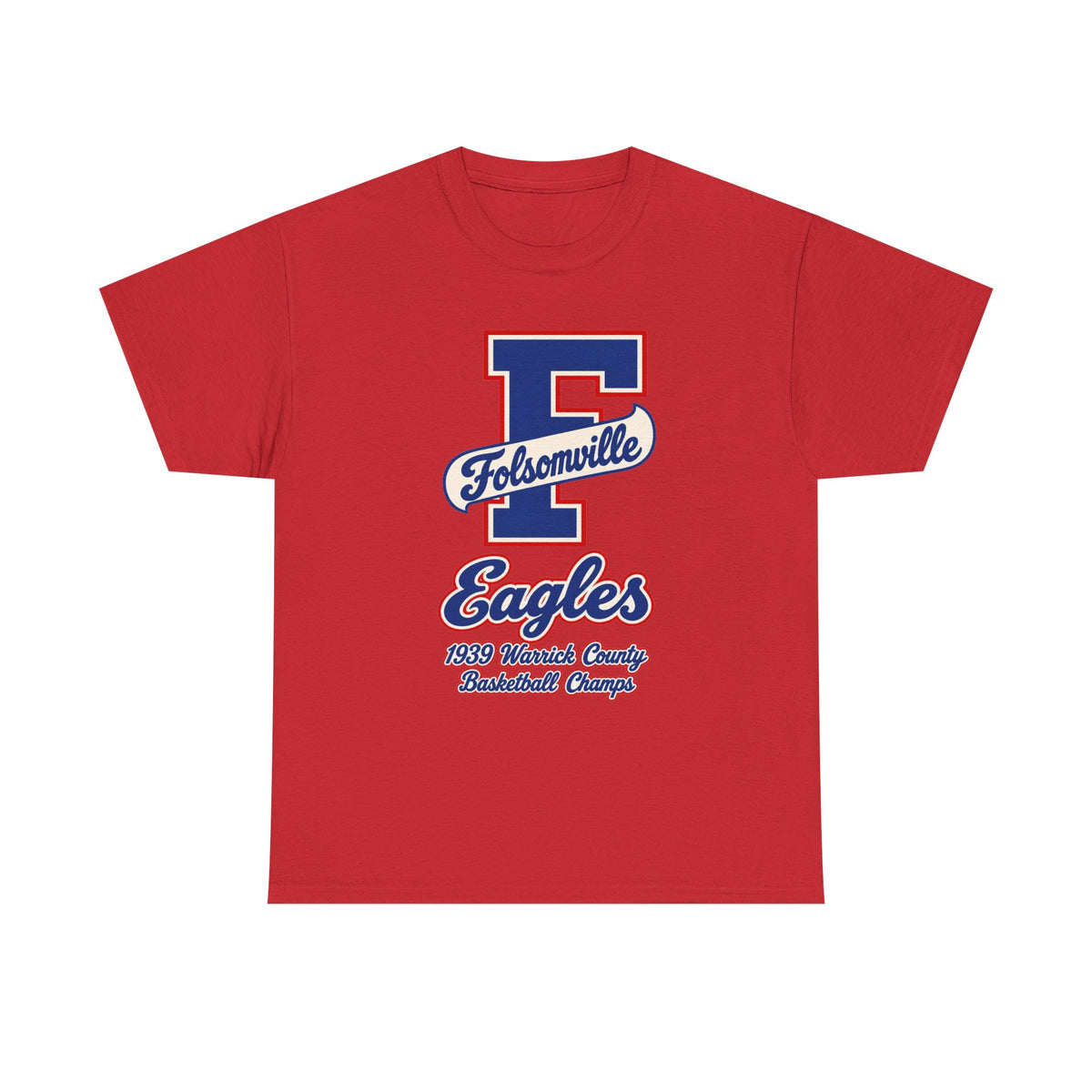 Folsomville High School Eagles Basketball Team Logo T-Shirt