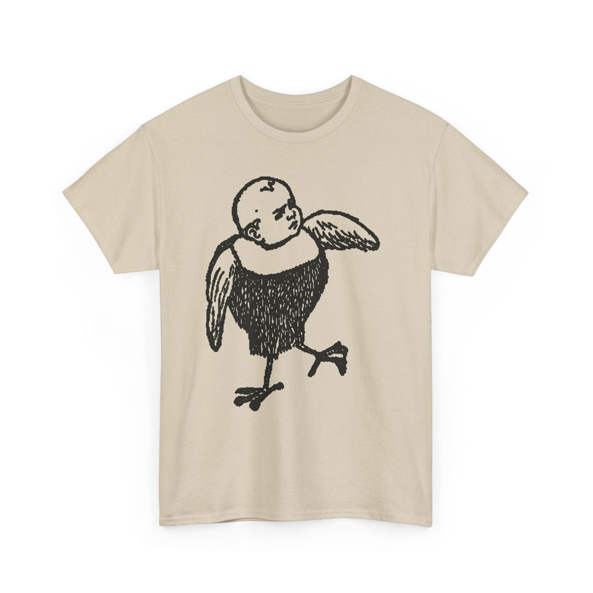 Bobby Hill Bird Monster Shirt 1900 Ad — Vintage Black Ink Bird Illustration Tee
