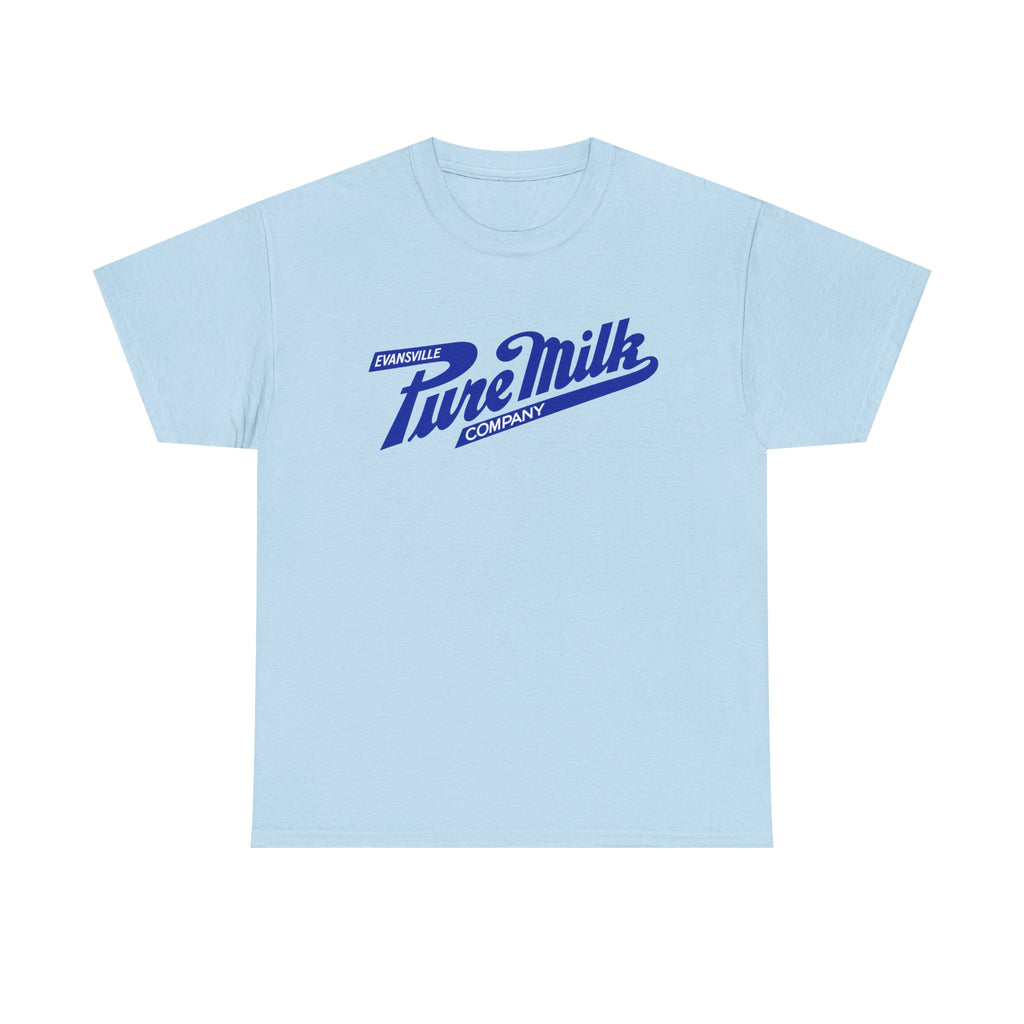 Retro Logo T-Shirt — Vintage Evansville Pure Milk Co. Tee