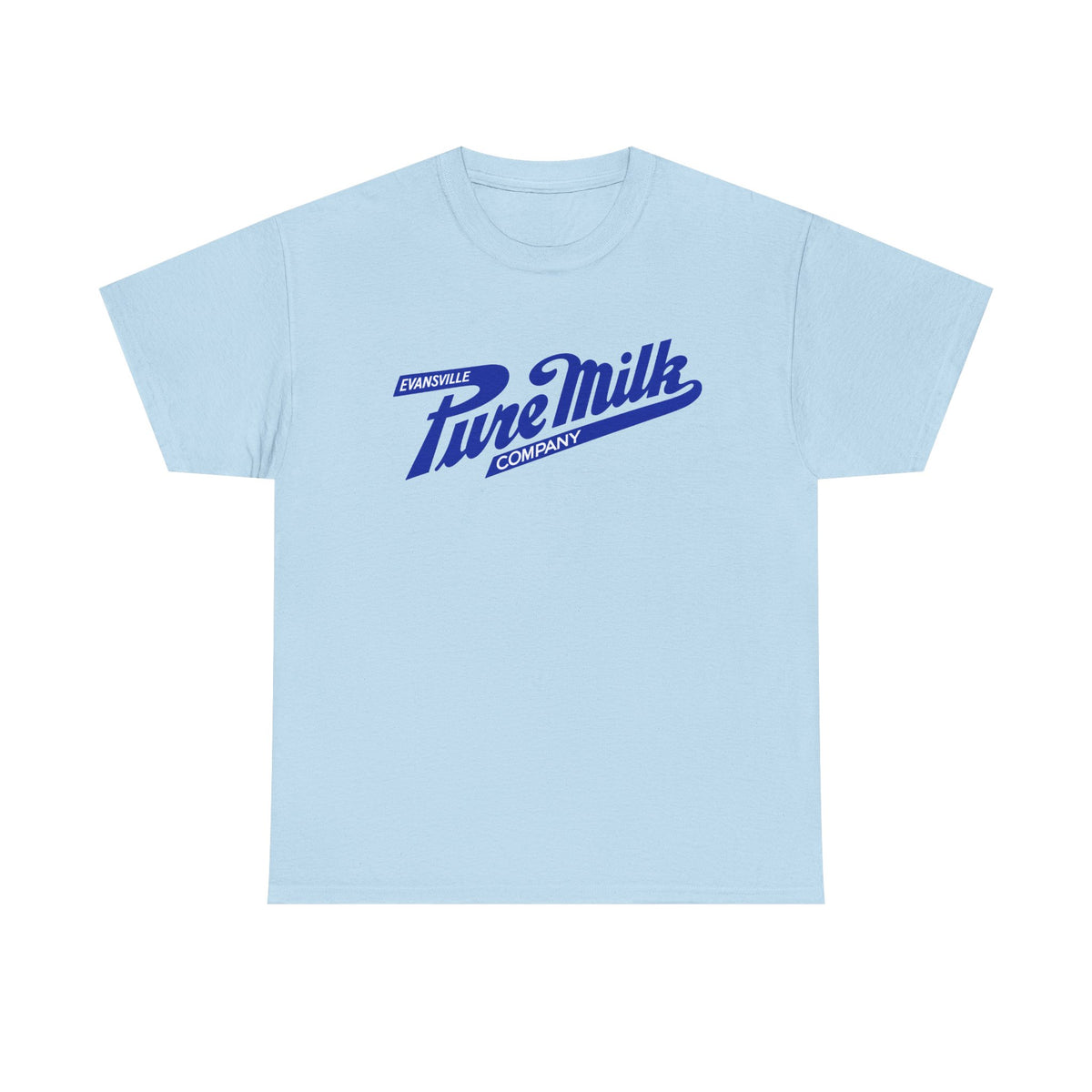 Retro Logo T-Shirt — Vintage Evansville Pure Milk Co. Tee