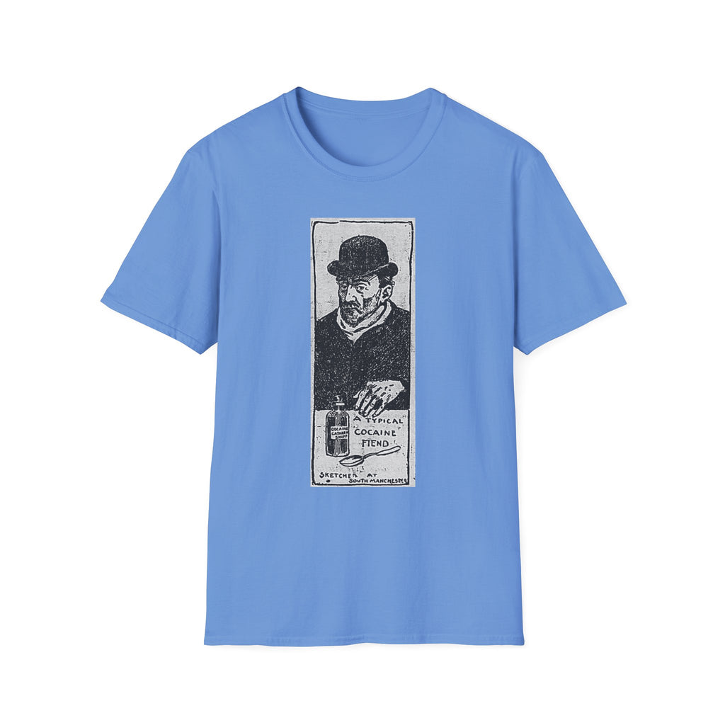 Vintage 'A Typical Cocaine Fiend' Newspaper Cartoon T-Shirt