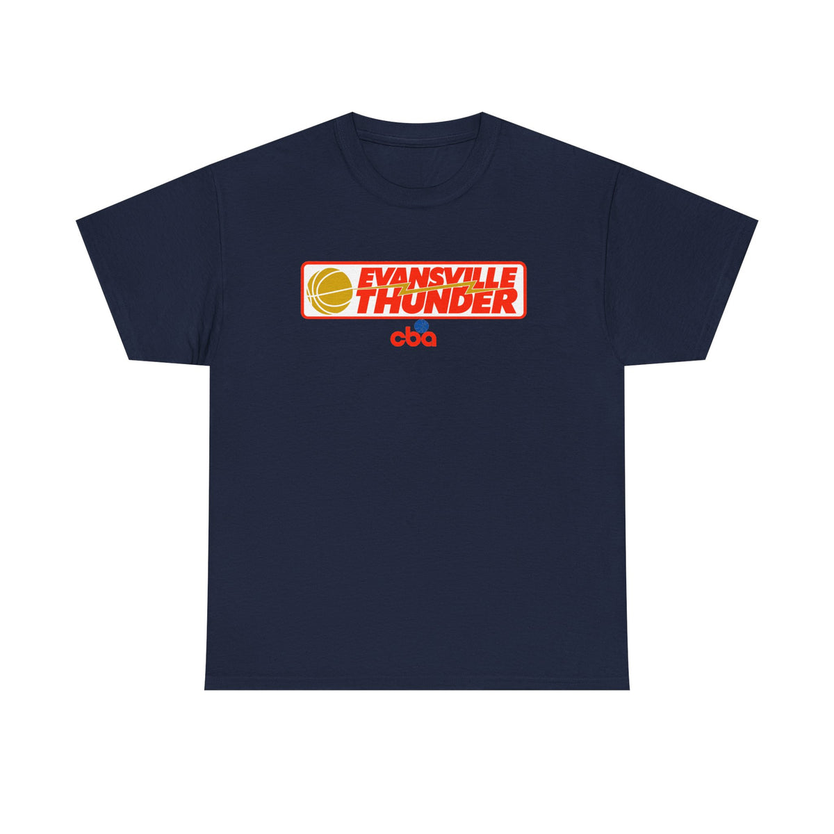 Evansville Thunder Basketball T-Shirt — Retro Logo Tee