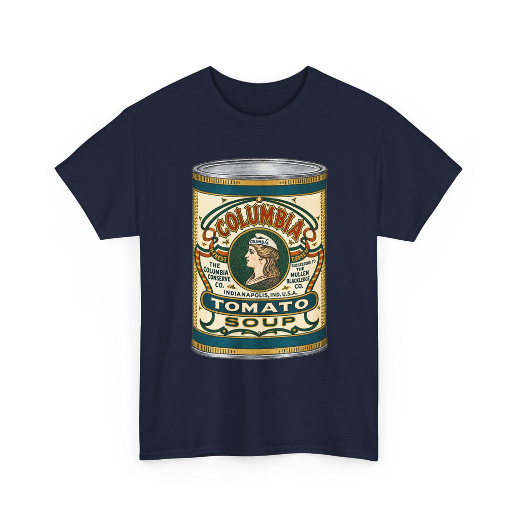 Columbia Tomato Soup Can T-Shirt…Indianapolis 1904 Ad