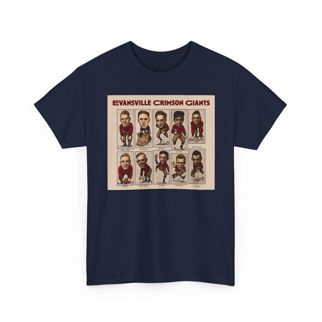 Evansville Crimson Giants Vintage Football Player Card Tee