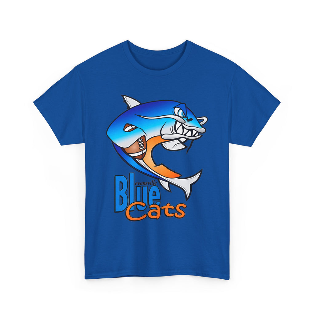 Evansville Blue Cats Shark Mascot T-Shirt