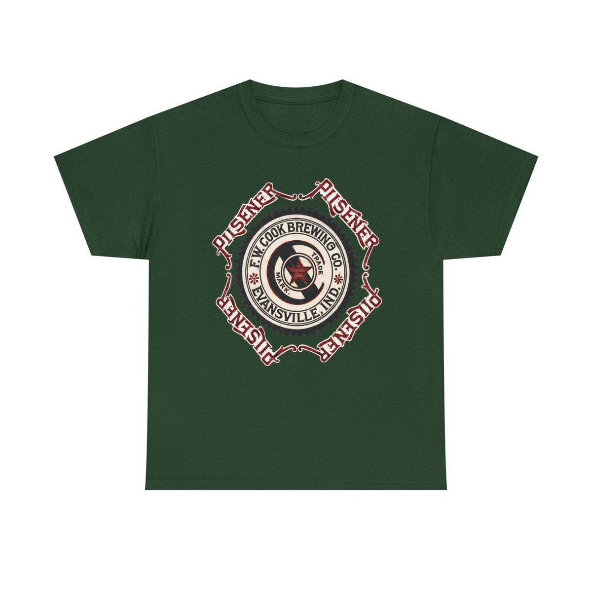 Cook Brewery 1889 Logo Tee — Evansville Beer T‑Shirt