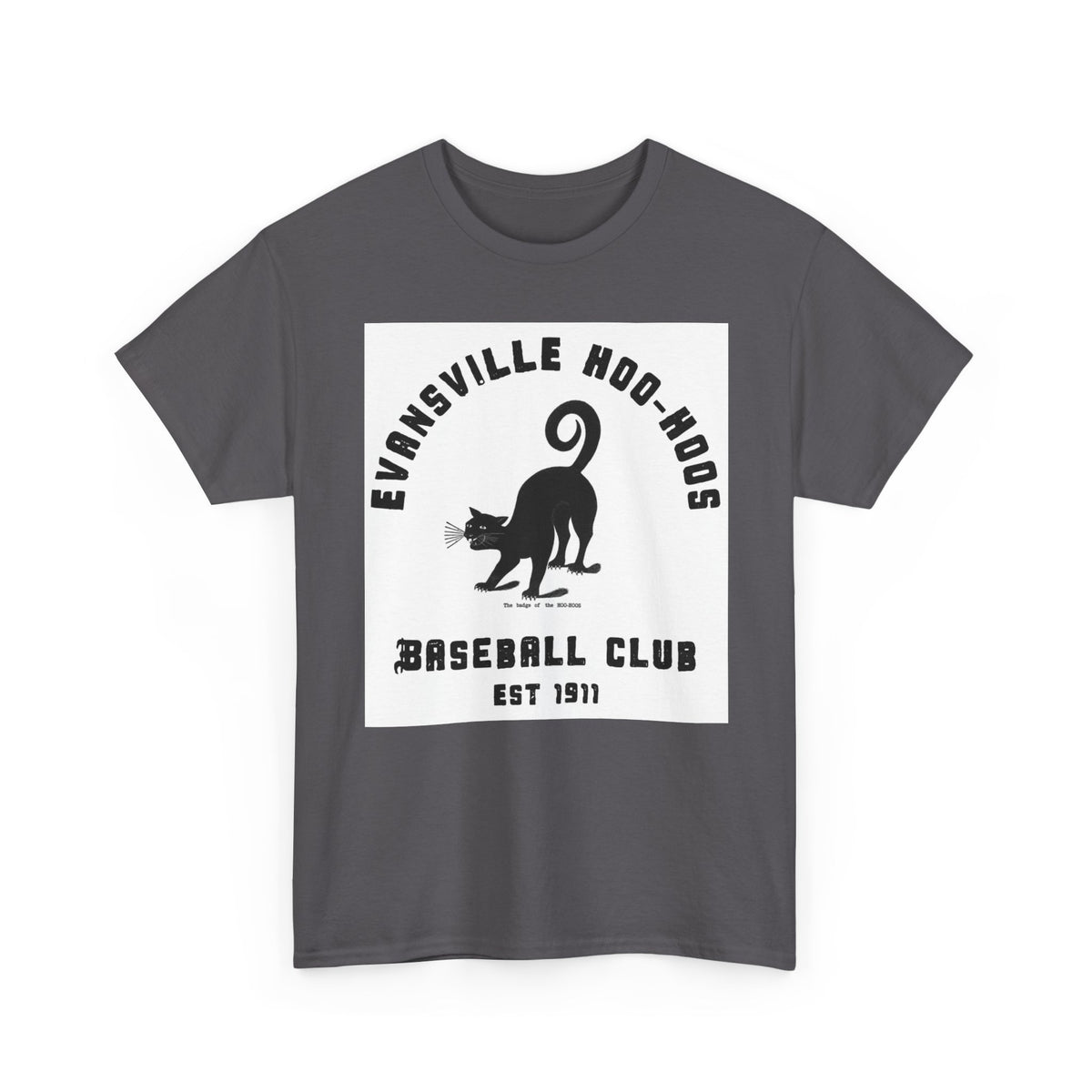 Evansville Hoo-Hoos 1911 Vintage Cat Baseball Tee