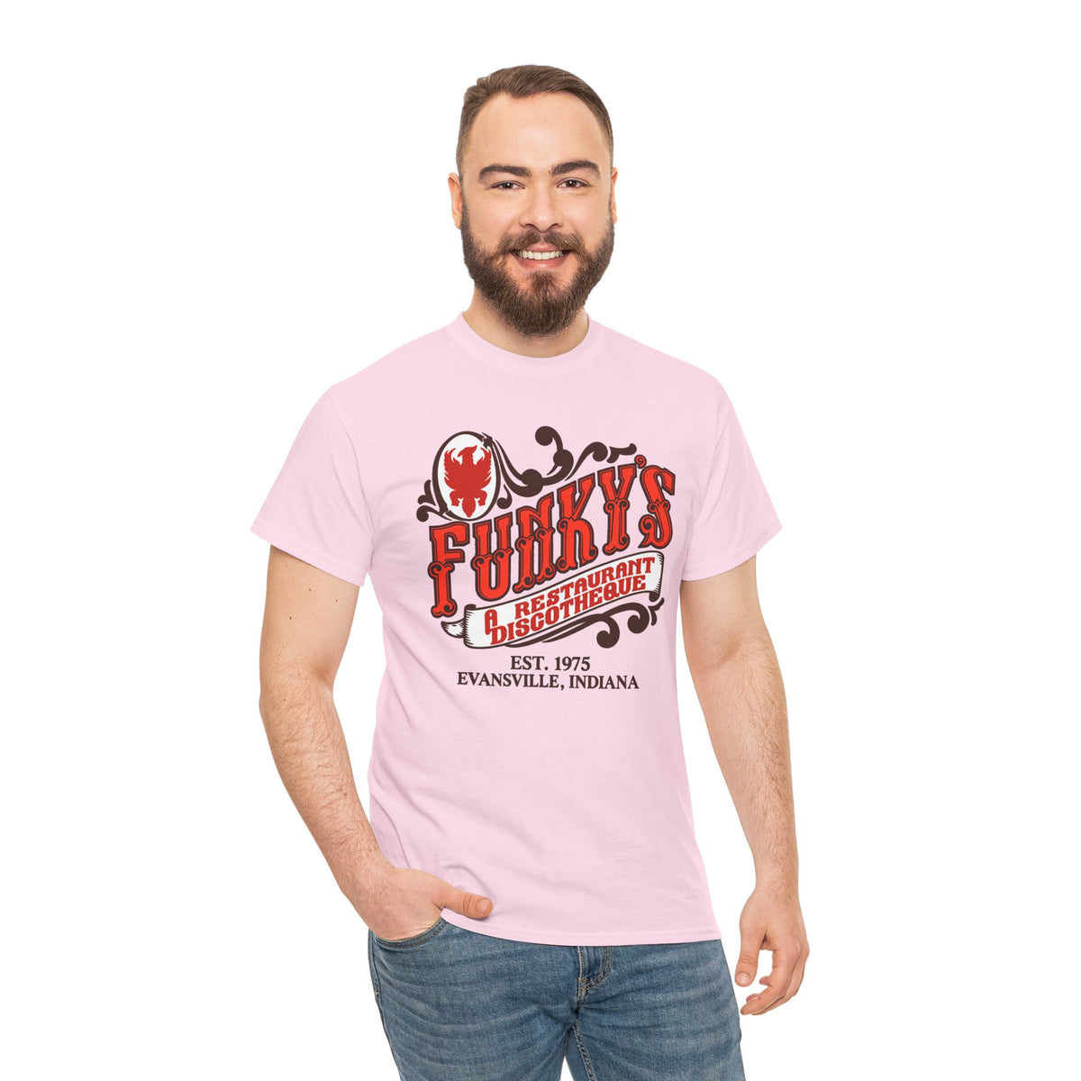 Funky’s Evansville, IN Restaurant & Discotheque Tee — Vintage Evansville, Indiana Graphic T‑Shirt