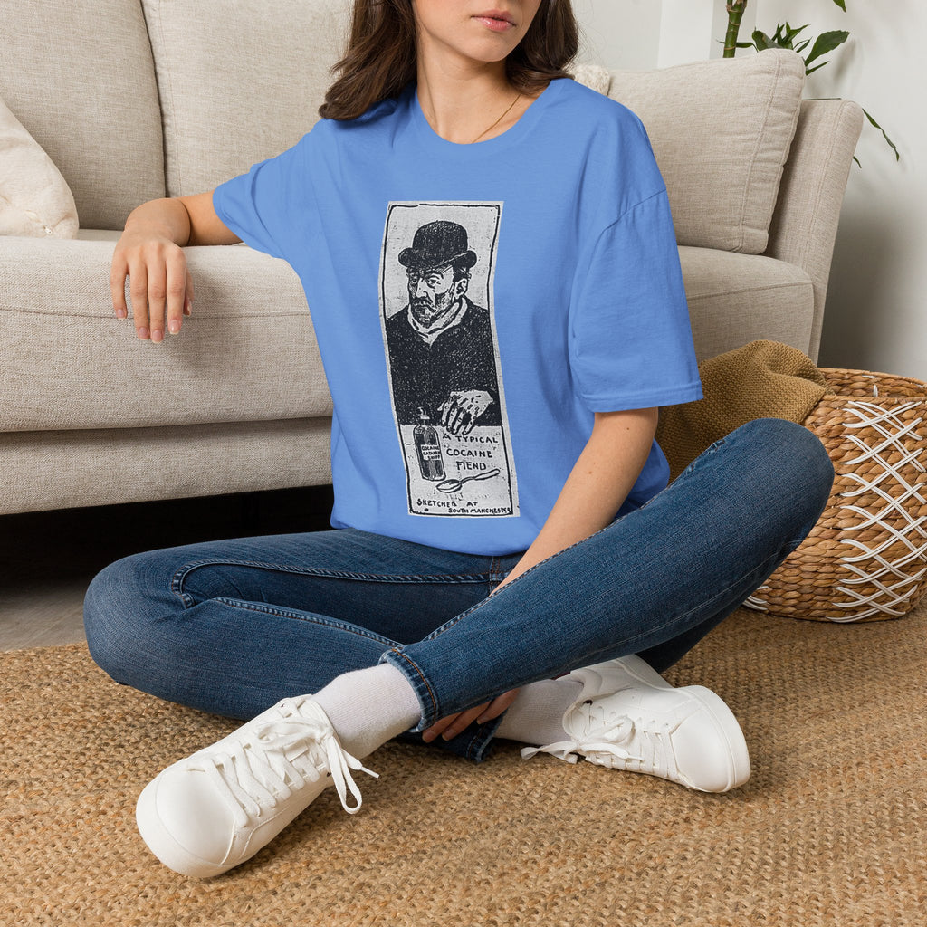 Vintage 'A Typical Cocaine Fiend' Newspaper Cartoon T-Shirt