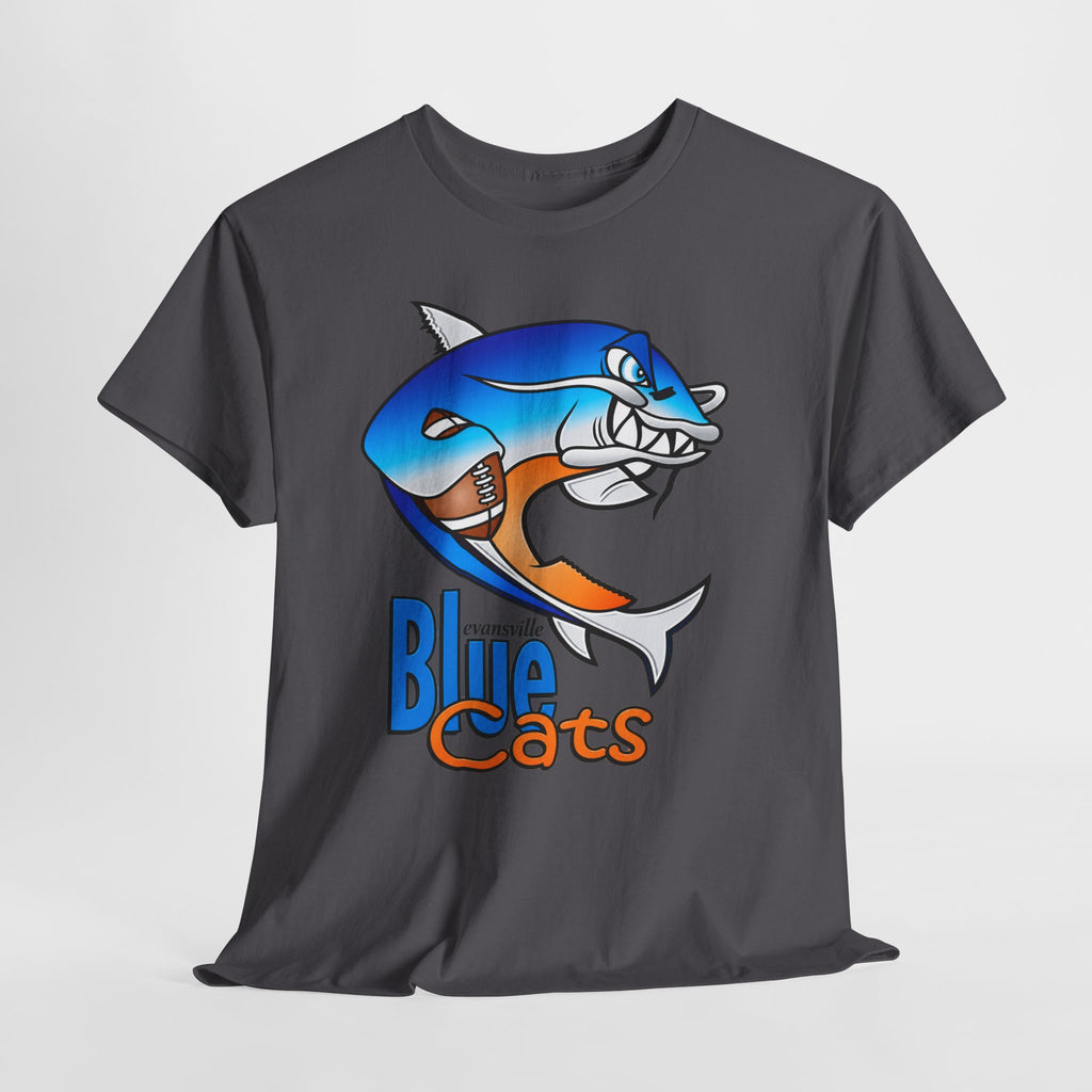 Evansville Blue Cats Shark Mascot T-Shirt