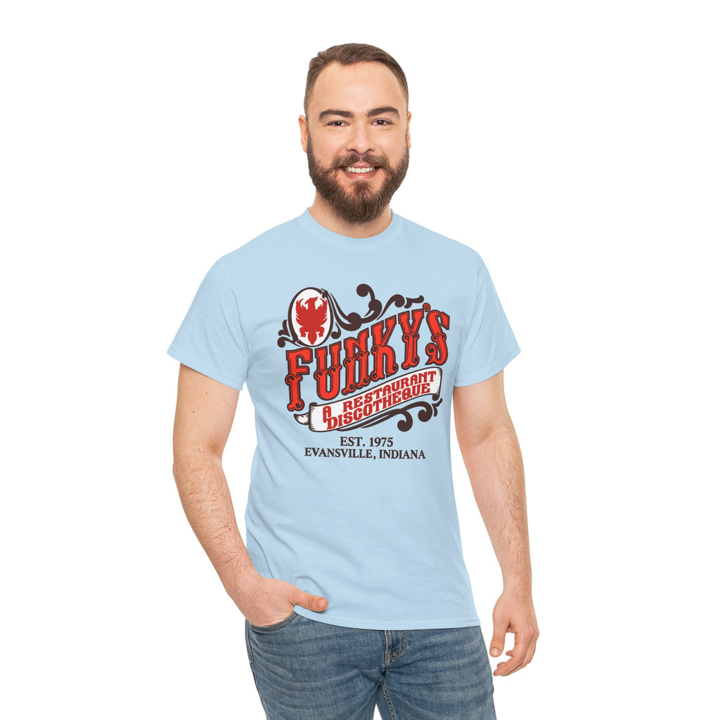 Funky’s Evansville, IN Restaurant & Discotheque Tee — Vintage Evansville, Indiana Graphic T‑Shirt