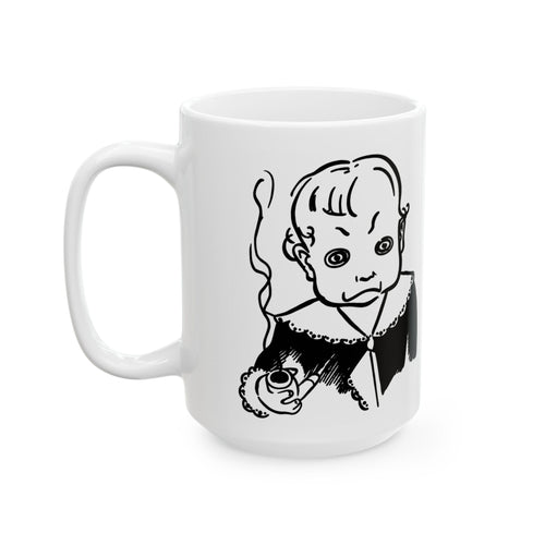 Coffee Is for Pussies Mug — Funny Bold Statement Ceramic Coffee Cup (15oz)