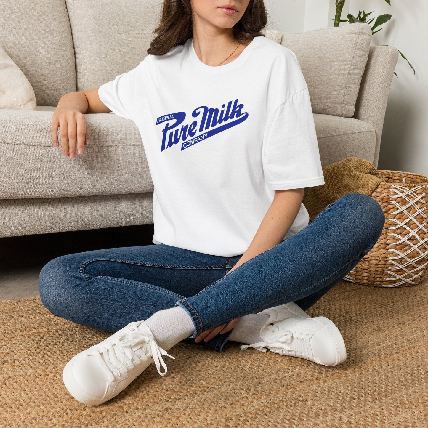 Pure Milk Company Retro Tee — Vintage Evansville Dairy Logo T-Shirt