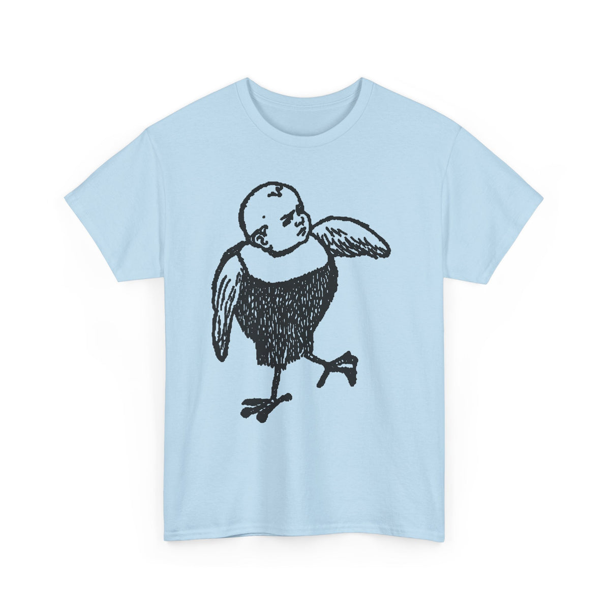 Bobby Hill Bird Monster Shirt 1900 Ad — Vintage Black Ink Bird Illustration Tee