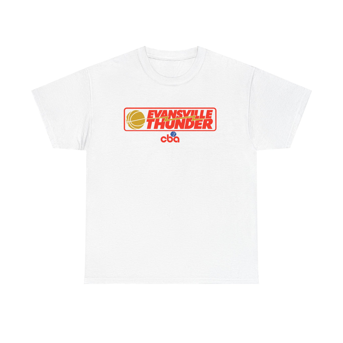 Evansville Thunder Basketball T-Shirt — Retro Logo Tee