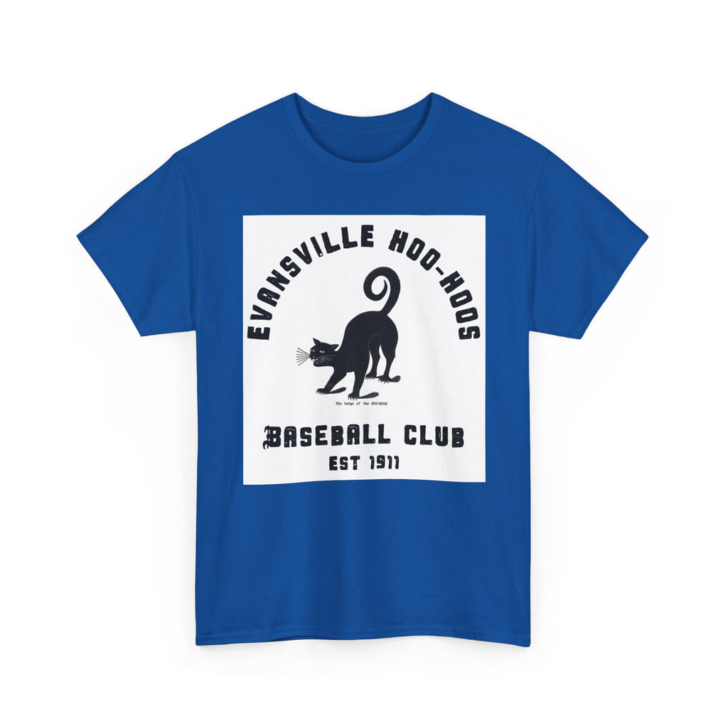 Evansville Hoo-Hoos 1911 Vintage Cat Baseball Tee