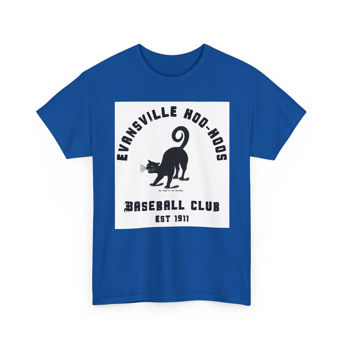 Evansville Hoo-Hoos 1911 Vintage Cat Baseball Tee