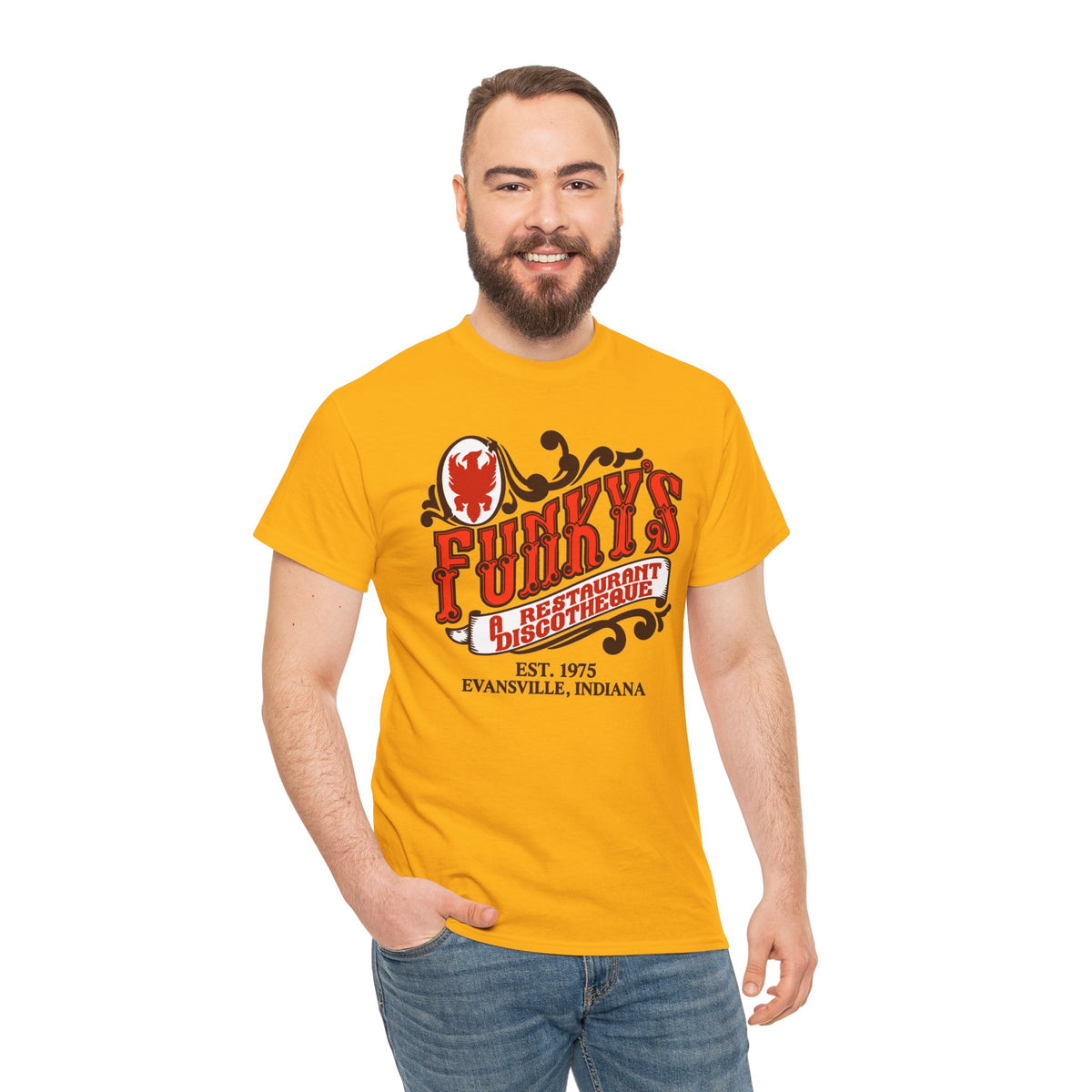 Funky’s Evansville, IN Restaurant & Discotheque Tee — Vintage Evansville, Indiana Graphic T‑Shirt