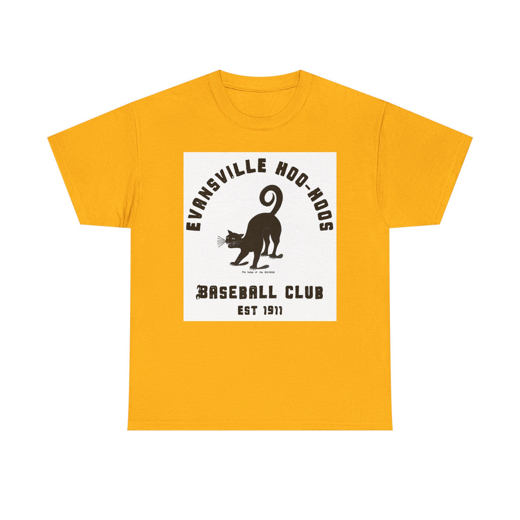 Evansville Hoo-Hoos 1911 Vintage Cat Baseball Tee