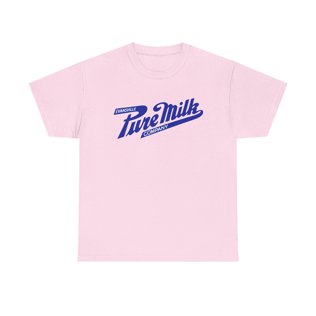 Retro Logo T-Shirt — Vintage Evansville Pure Milk Co. Tee