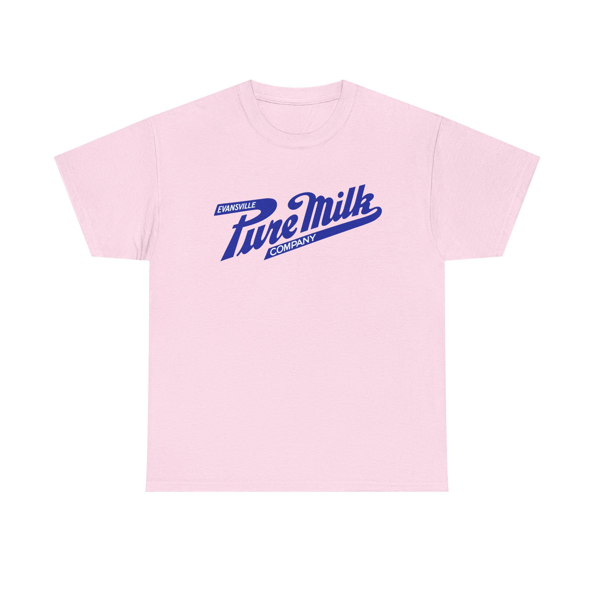 Retro Logo T-Shirt — Vintage Evansville Pure Milk Co. Tee