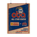 Vintage 1985 CBA All Star Game Poster —Evansville- Matte Vertical Sports Wall Art