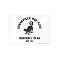 Evansville Hoo-Hoos Baseball Club Gloss Poster – Vintage Black Cat Team Print