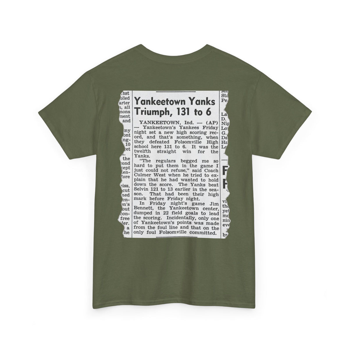 Yankeetown Yanks High School Basketball T-Shirt