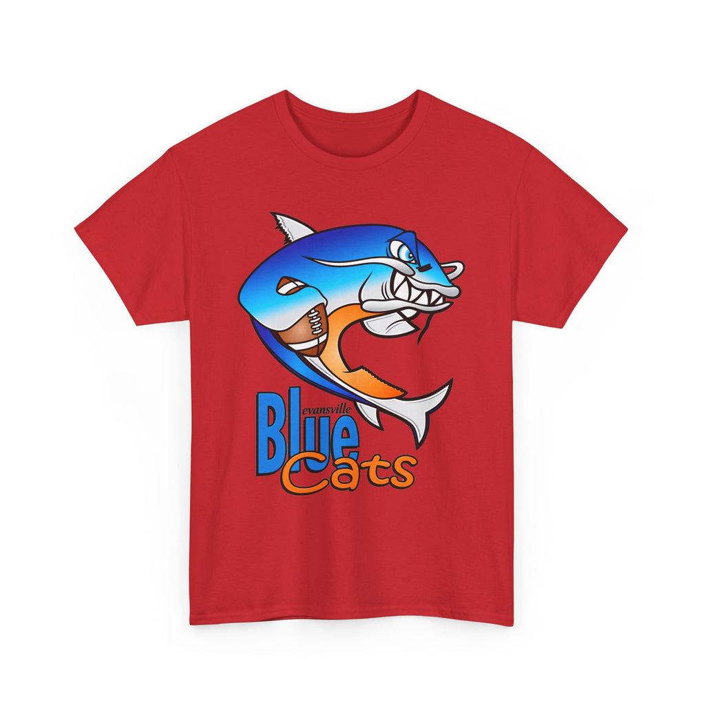 Evansville Blue Cats Shark Mascot T-Shirt