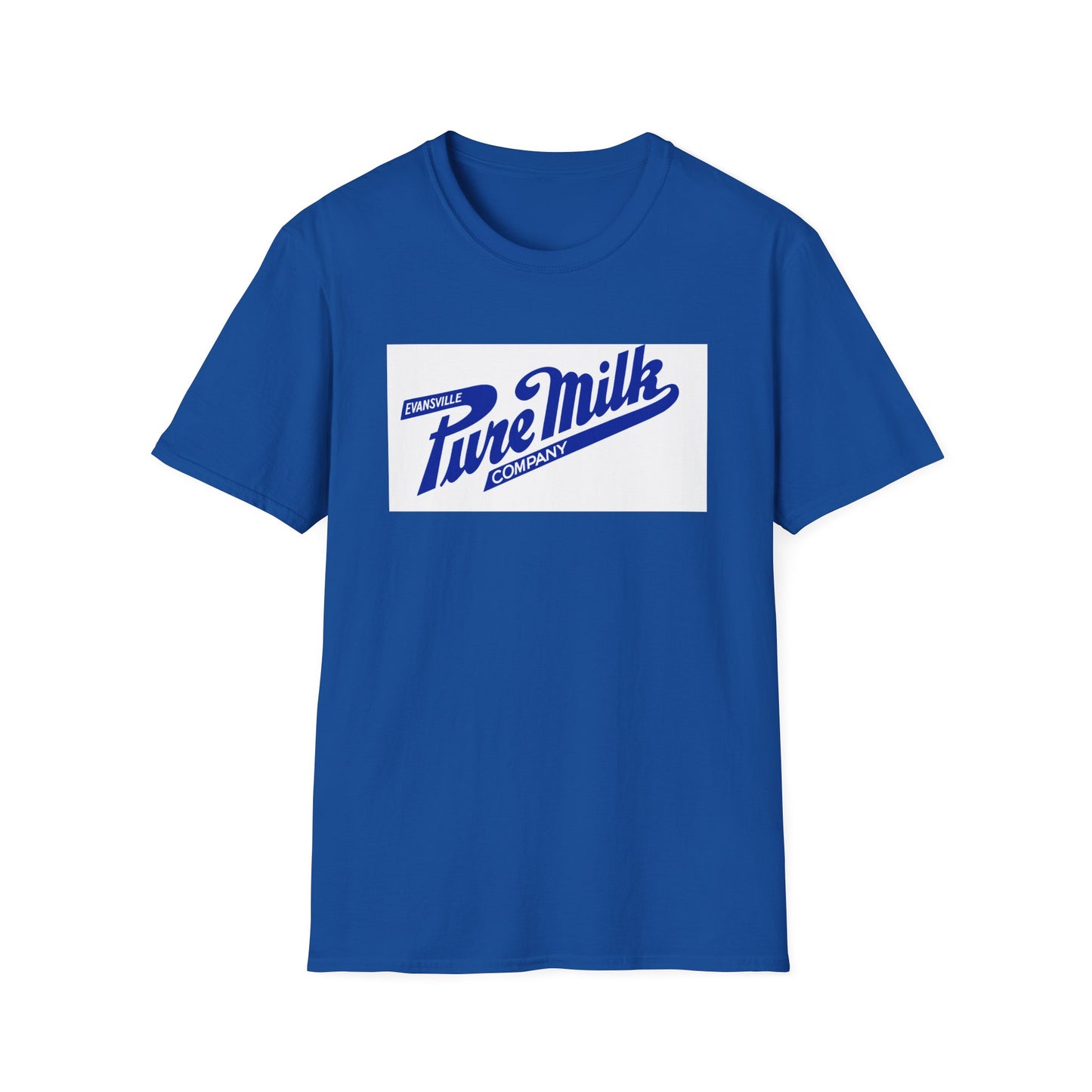 Pure Milk Company Retro Tee — Vintage Evansville Dairy Logo T-Shirt