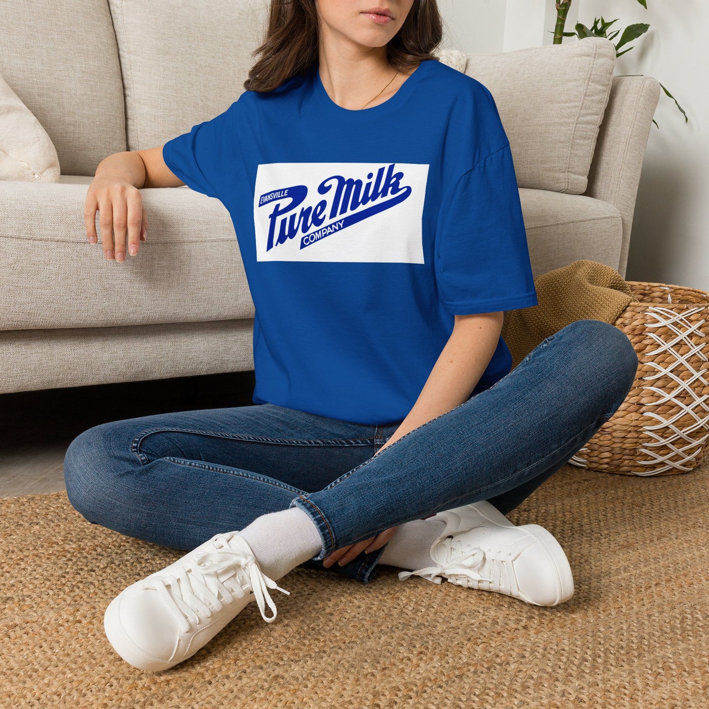 Pure Milk Company Retro Tee — Vintage Evansville Dairy Logo T-Shirt
