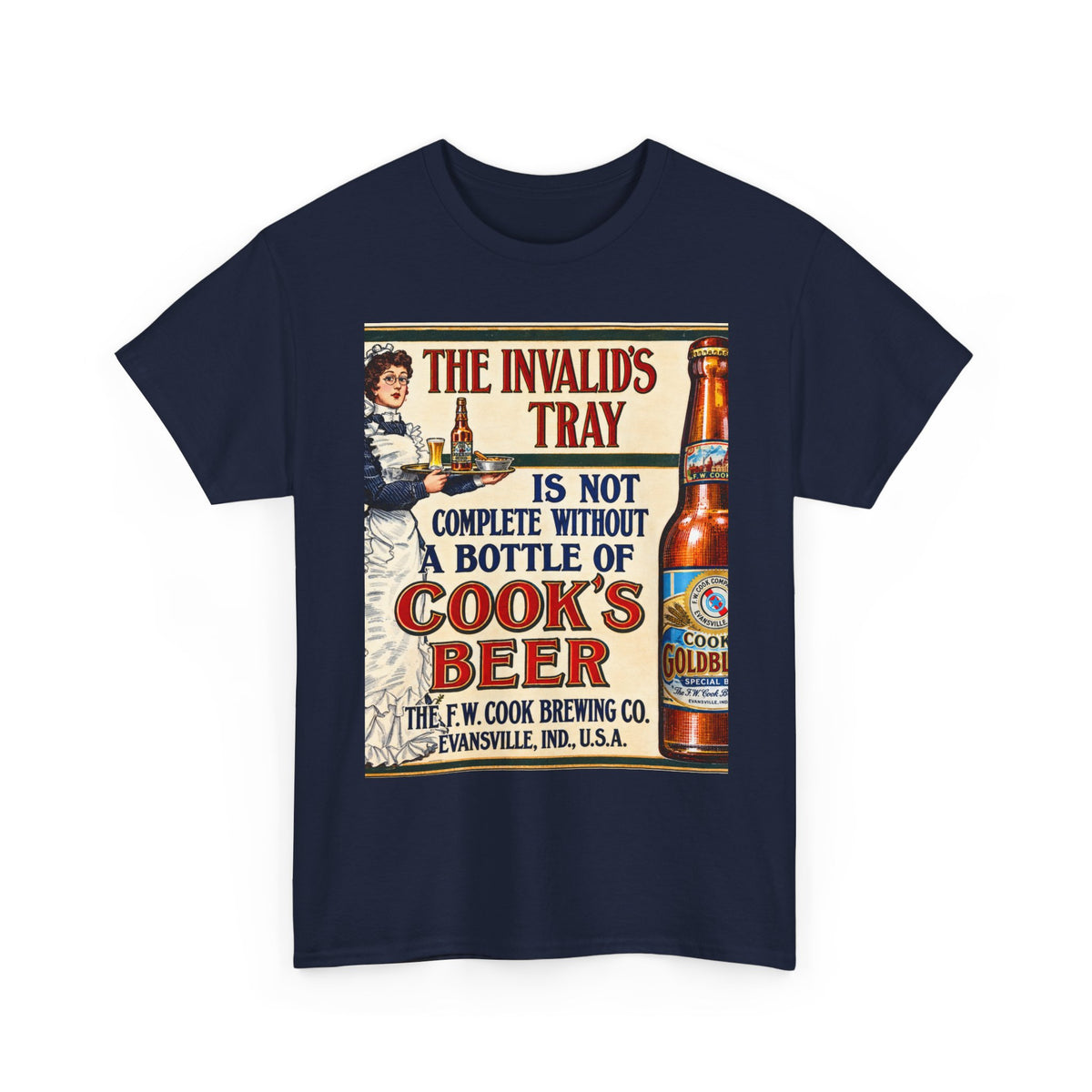 Vintage 'Cook’s Beer' Retro Ad Tee — 1903 Brewery Graphic T‑Shirt