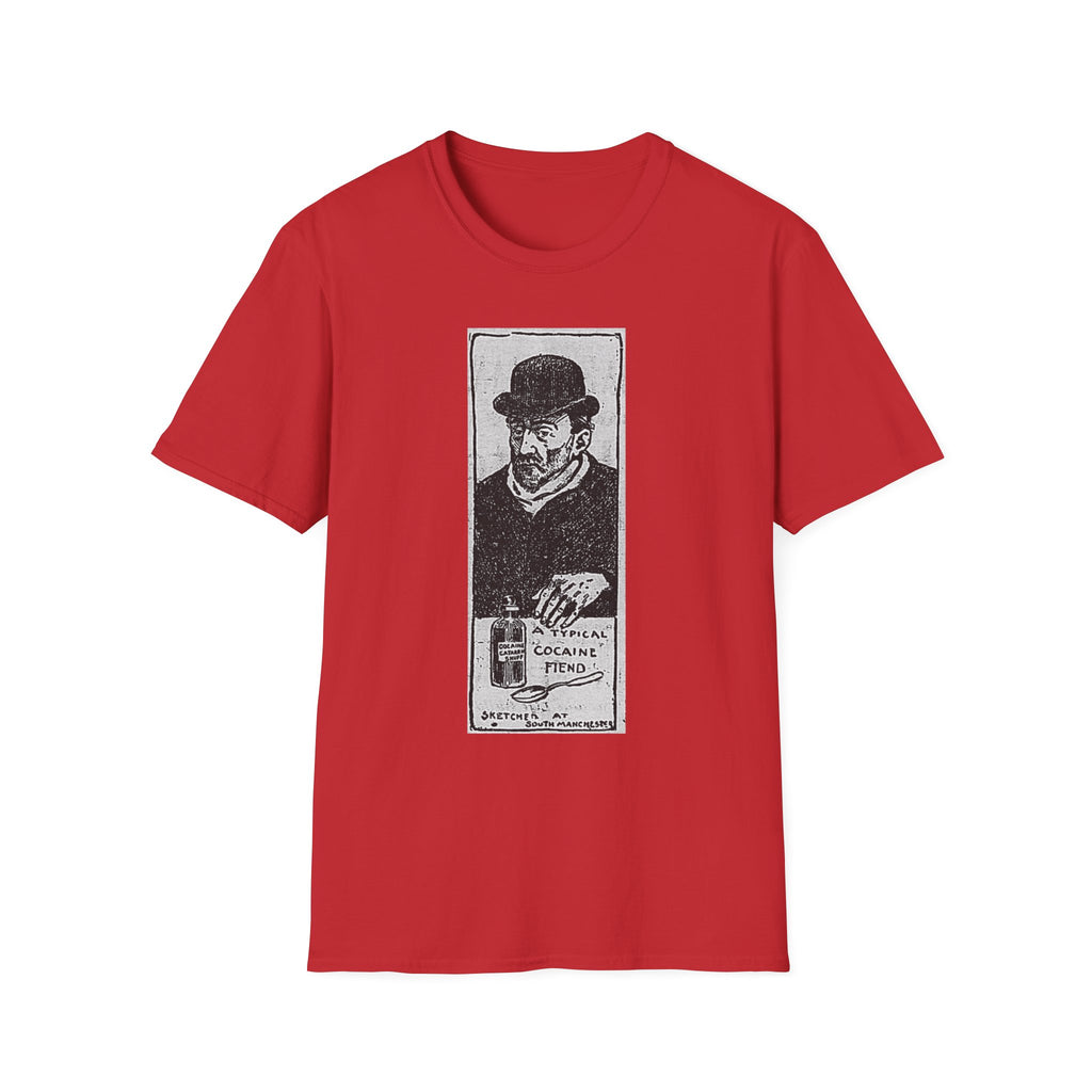 Vintage 'A Typical Cocaine Fiend' Newspaper Cartoon T-Shirt