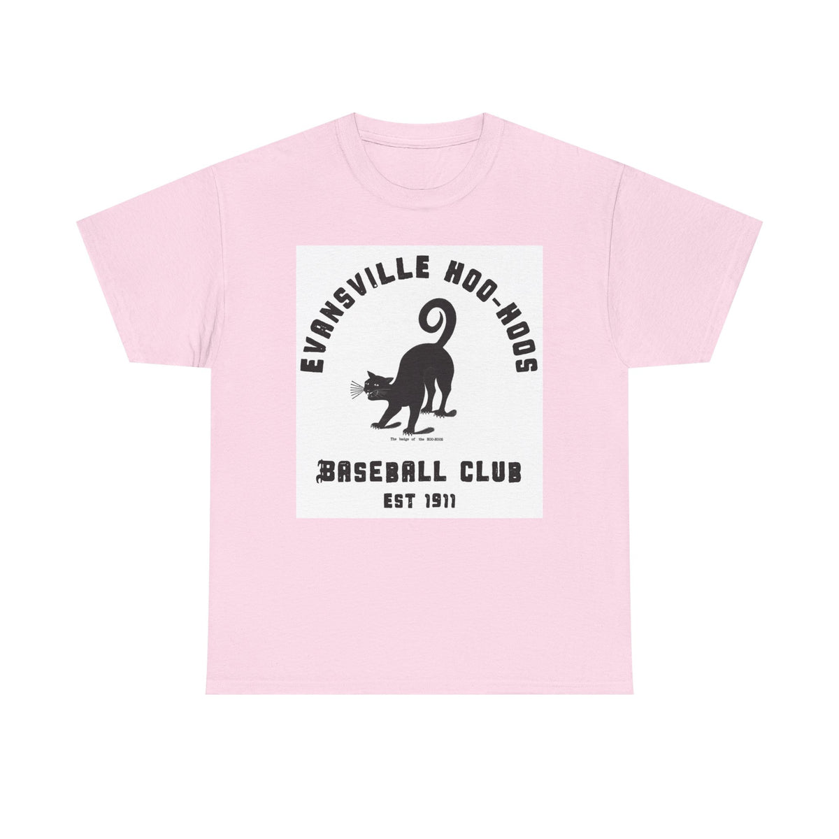 Evansville Hoo-Hoos 1911 Vintage Cat Baseball Tee