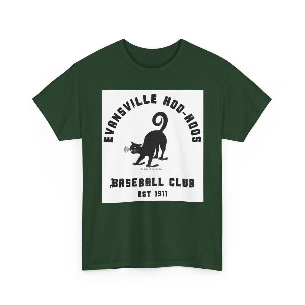 Evansville Hoo-Hoos 1911 Vintage Cat Baseball Tee