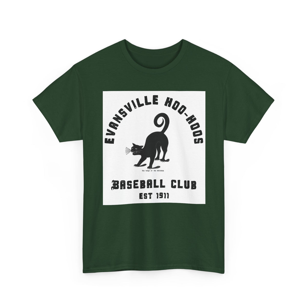 Evansville Hoo-Hoos 1911 Vintage Cat Baseball Tee