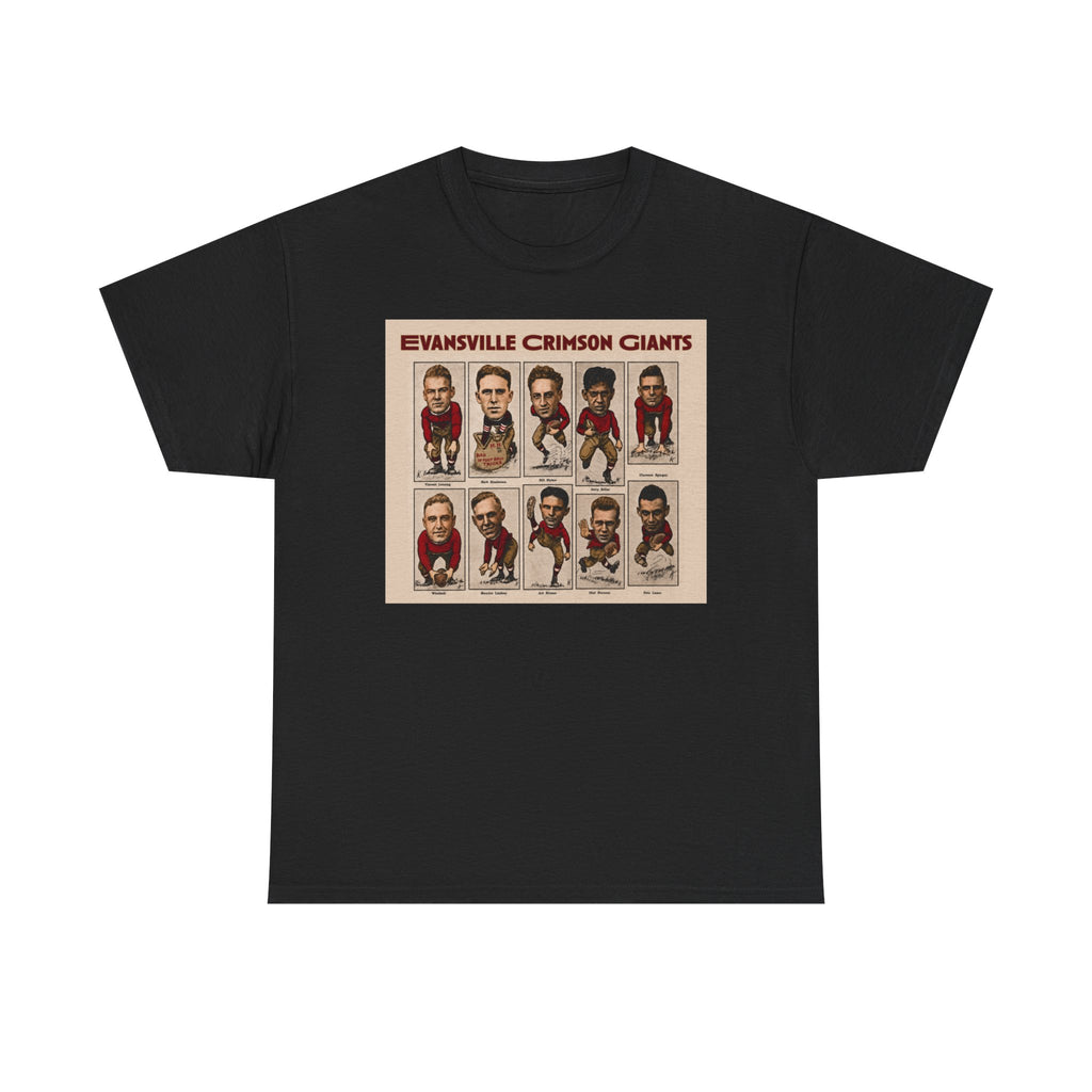 Evansville Crimson Giants Vintage Football Player Card Tee