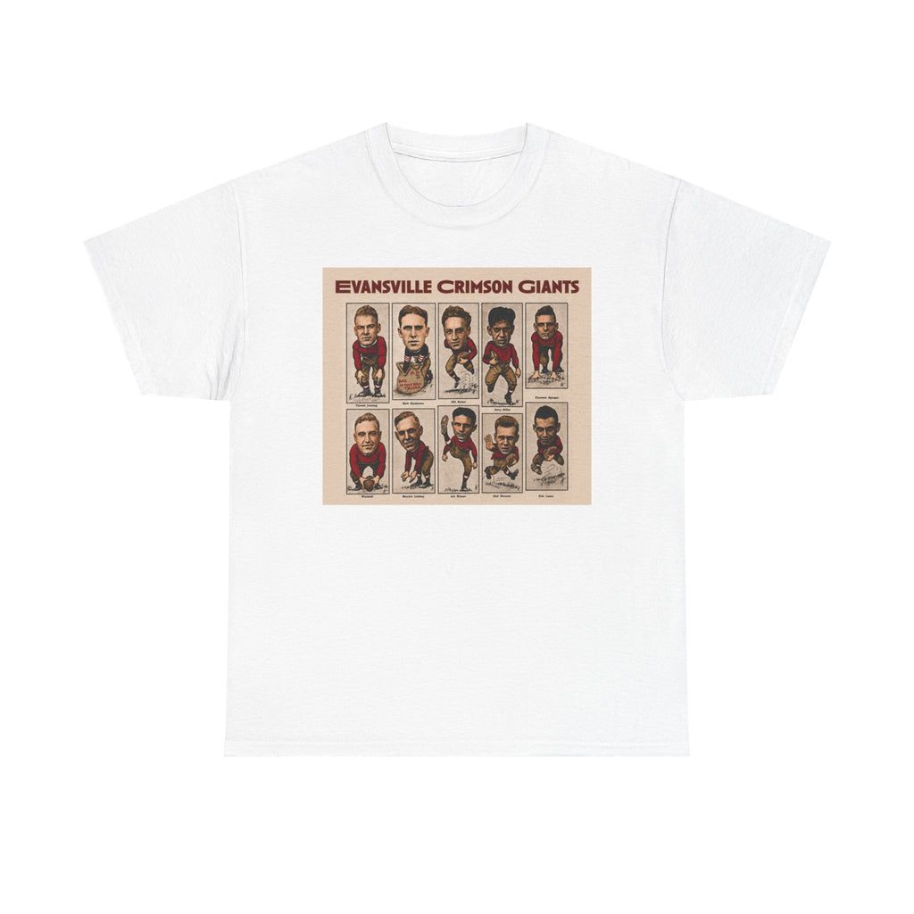 Evansville Crimson Giants Vintage Football Player Card Tee
