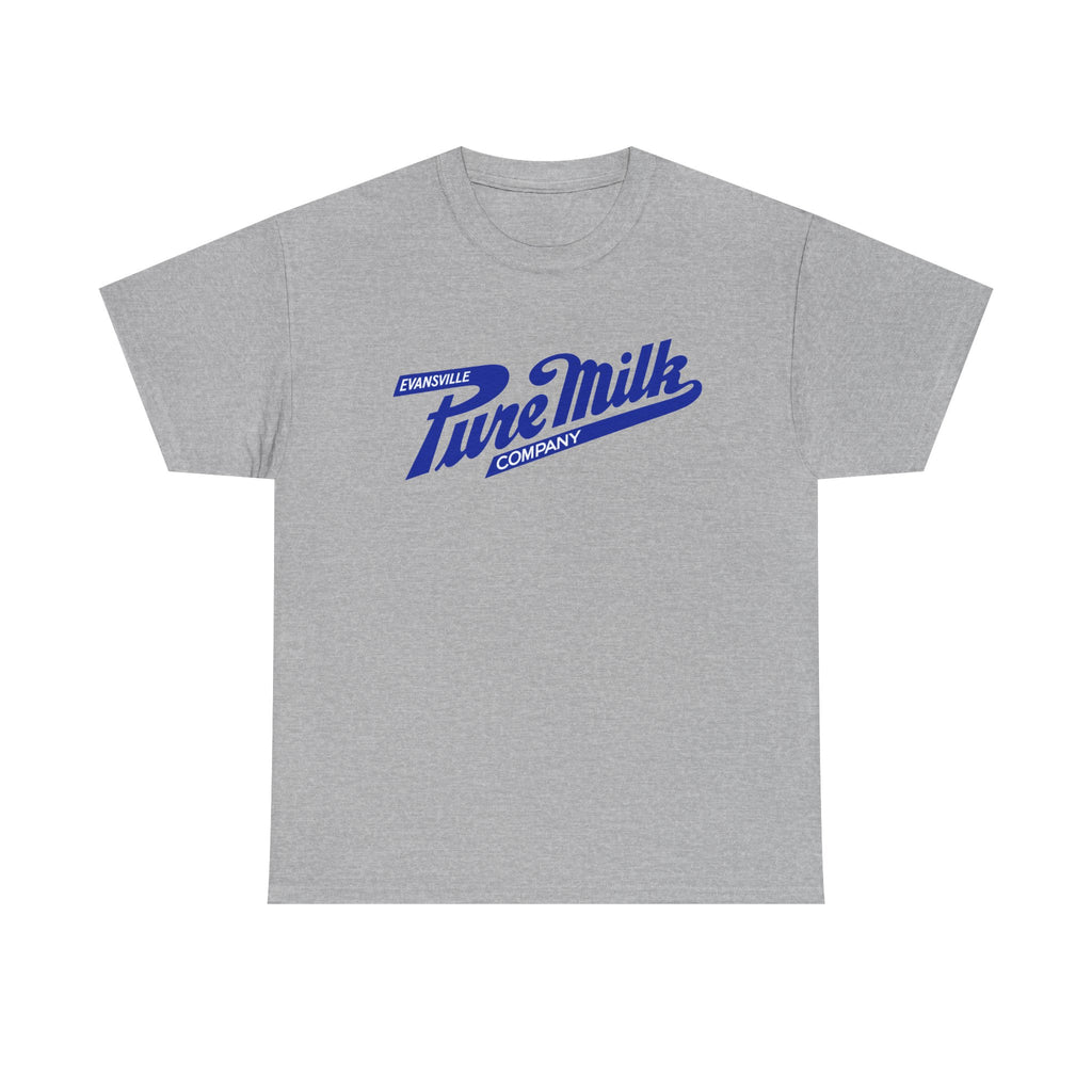 Retro Logo T-Shirt — Vintage Evansville Pure Milk Co. Tee